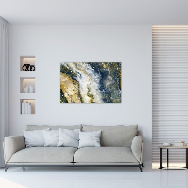 Slika - Zlatna apstrakcija (90x60 cm)
