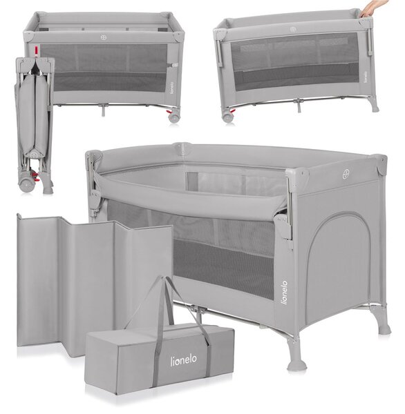 Lionelo krevetić 3u1 Ellen, Grey Concrete