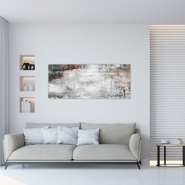 Slika - Apstraktno teksturirano platno (120x50 cm)