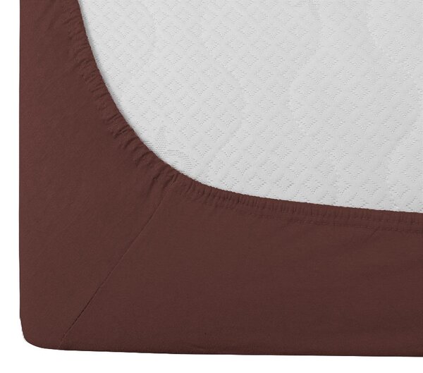Jersey plahta EXCLUSIVE tamno smeđa 90 x 200 cm
