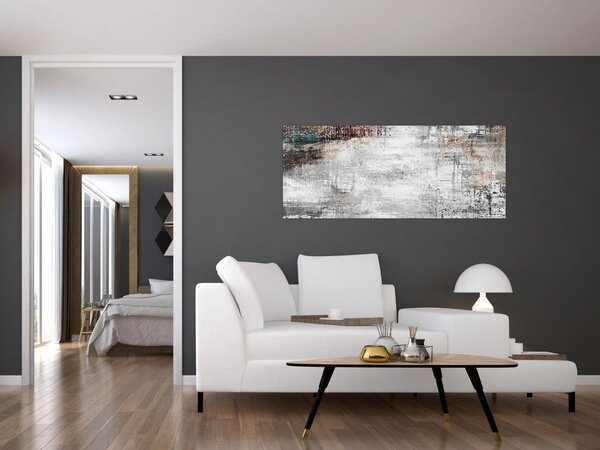 Slika - Apstraktno teksturirano platno (120x50 cm)