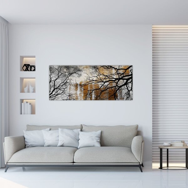 Slika - Siluete drveća (120x50 cm)