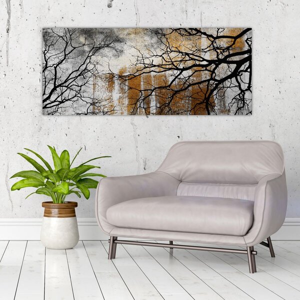 Slika - Siluete drveća (120x50 cm)
