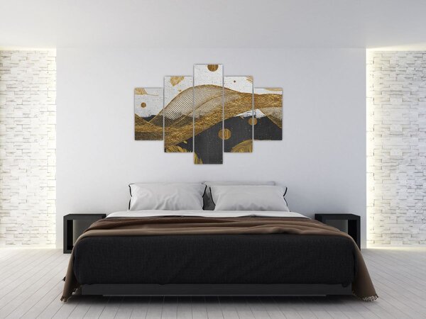 Slika - Zlatno perje (150x105 cm)