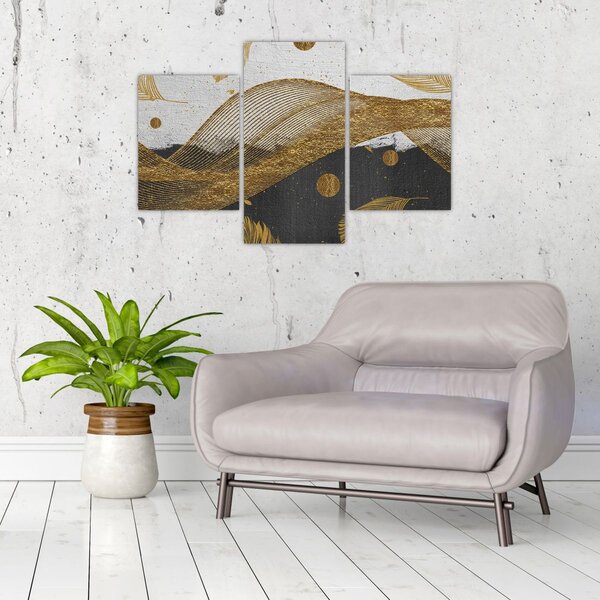 Slika - Zlatno perje (90x60 cm)