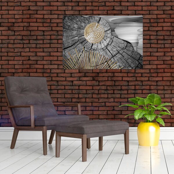 Slika - Deblo u kolažu (90x60 cm)