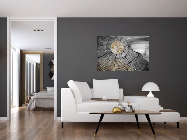 Slika - Deblo u kolažu (90x60 cm)