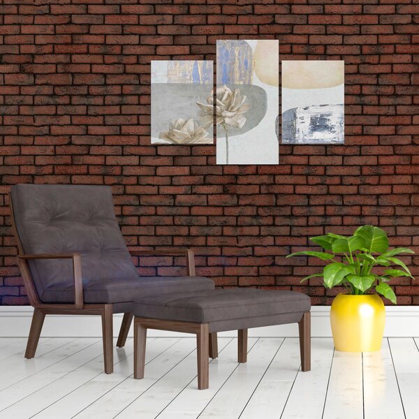 Slika - Slikano cvijeće sa teksturom (90x60 cm)