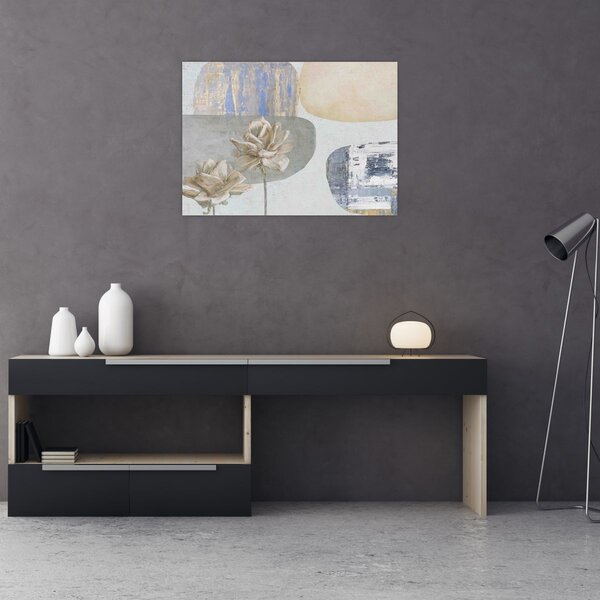 Slika - Slikano cvijeće sa teksturom (70x50 cm)