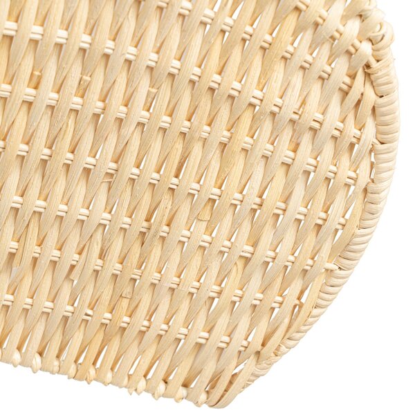 Faipari LED stropni ventilator s rasvjetom, bijela/ratana, 132 cm, DC - Lucande Lucande, Faipari, Drvo, Dnevna soba, Drvo, Moderan