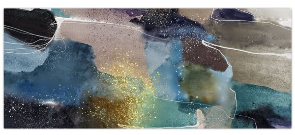 Slika - Akvarel apstrakcija (120x50 cm)