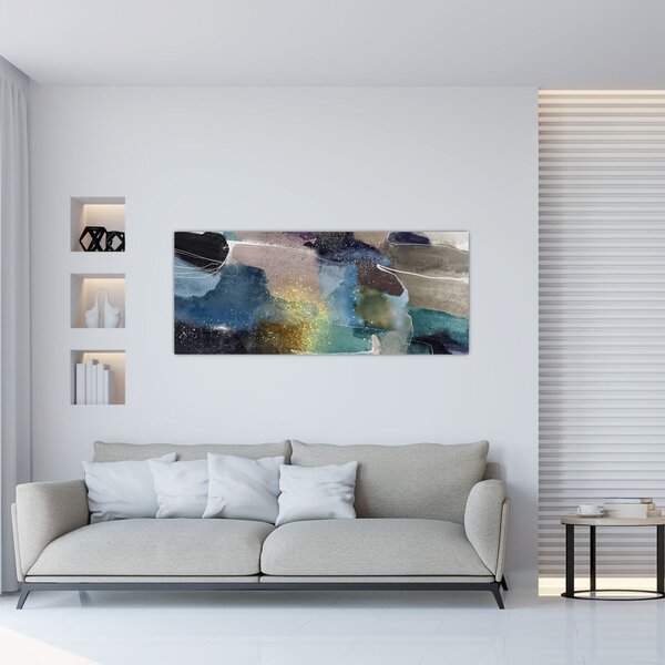 Slika - Akvarel apstrakcija (120x50 cm)