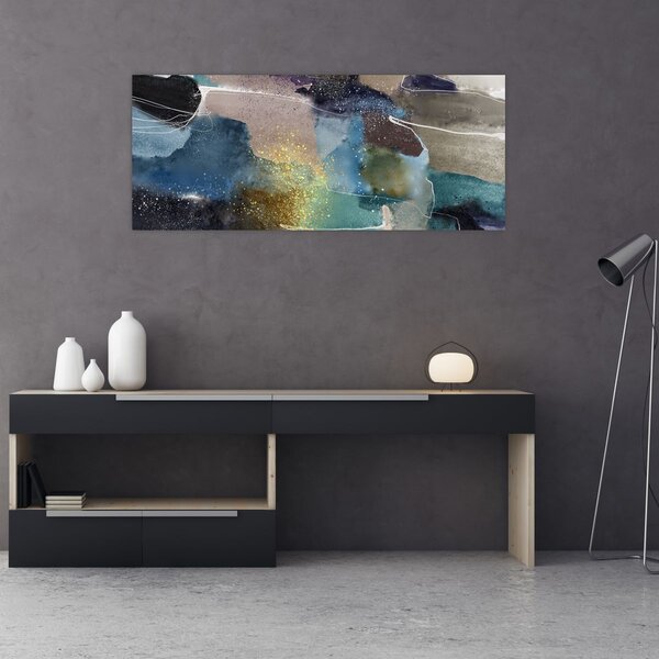 Slika - Akvarel apstrakcija (120x50 cm)