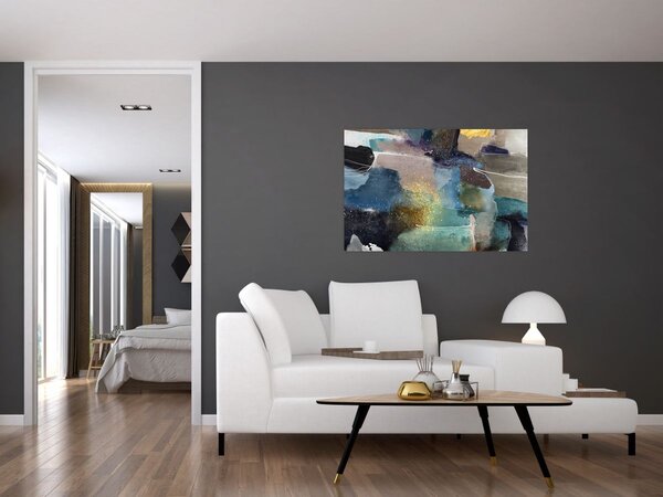 Slika - Akvarel apstrakcija (90x60 cm)