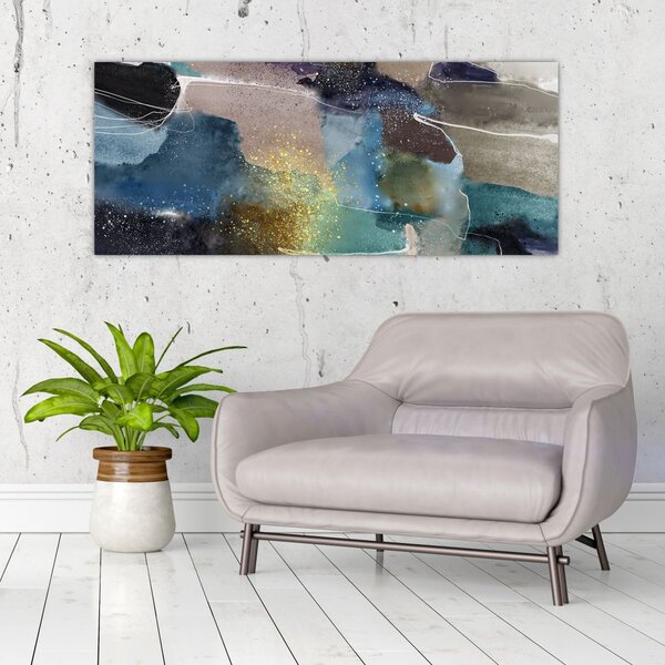 Slika - Akvarel apstrakcija (120x50 cm)
