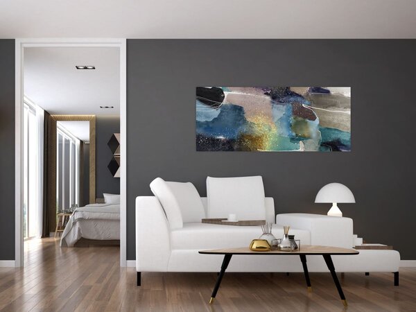 Slika - Akvarel apstrakcija (120x50 cm)