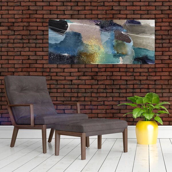 Slika - Akvarel apstrakcija (120x50 cm)