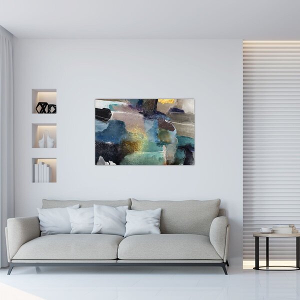 Slika - Akvarel apstrakcija (90x60 cm)