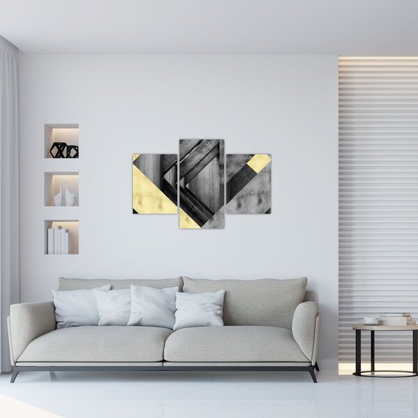 Slika - Teksturirani oblici (90x60 cm)