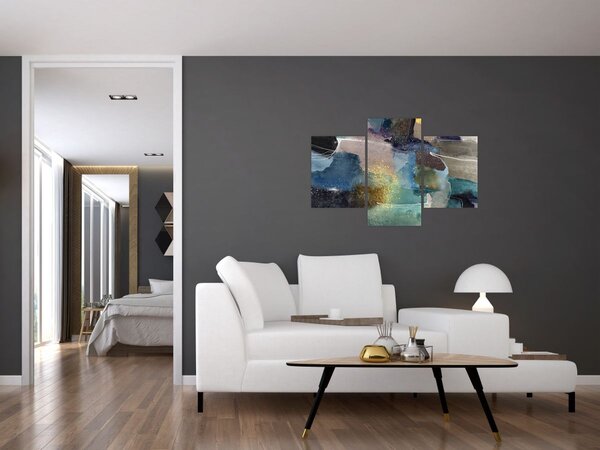 Slika - Akvarel apstrakcija (90x60 cm)