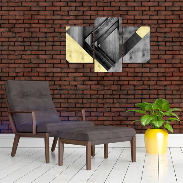Slika - Teksturirani oblici (90x60 cm)