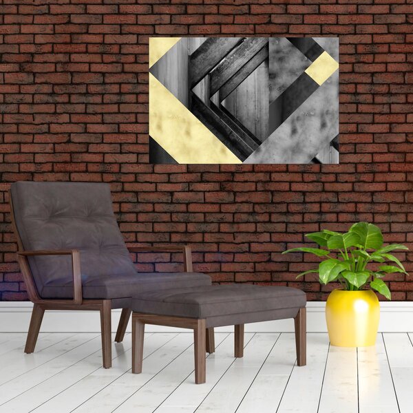 Slika - Teksturirani oblici (90x60 cm)