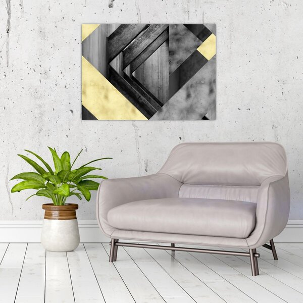 Slika - Teksturirani oblici (70x50 cm)