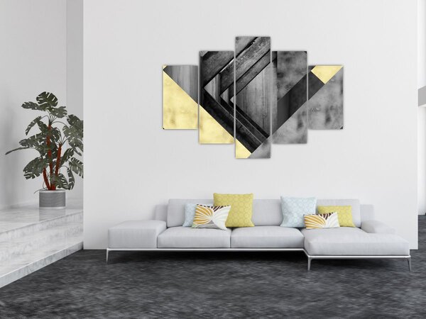 Slika - Teksturirani oblici (150x105 cm)