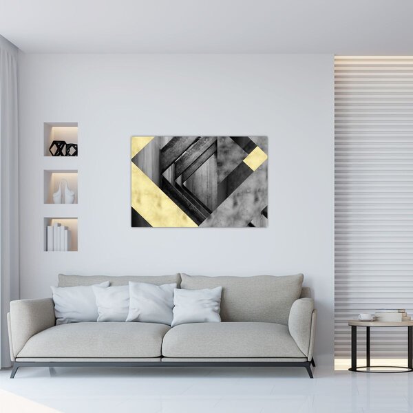Slika - Teksturirani oblici (90x60 cm)