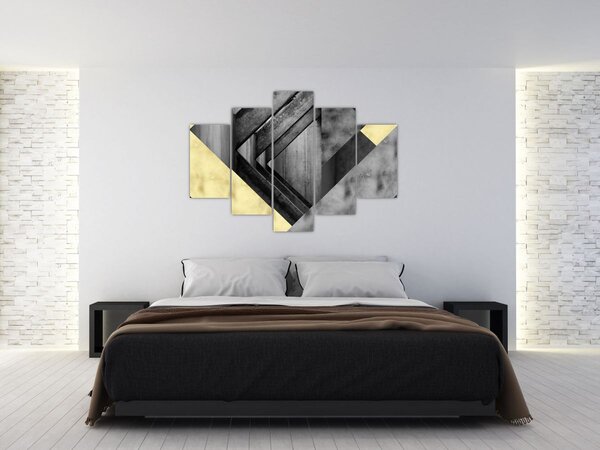 Slika - Teksturirani oblici (150x105 cm)