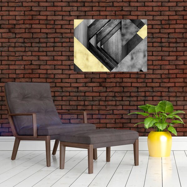 Slika - Teksturirani oblici (70x50 cm)