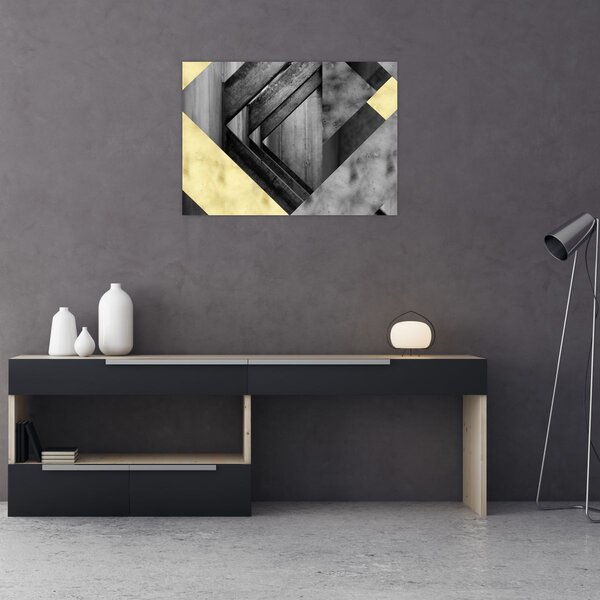 Slika - Teksturirani oblici (70x50 cm)
