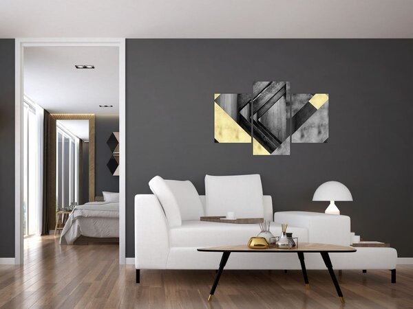 Slika - Teksturirani oblici (90x60 cm)
