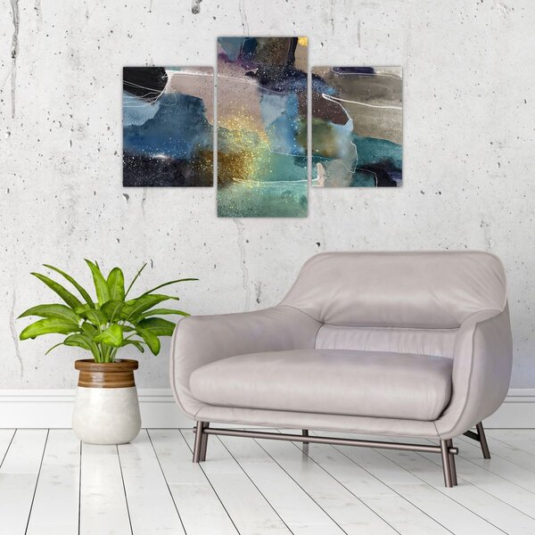 Slika - Akvarel apstrakcija (90x60 cm)