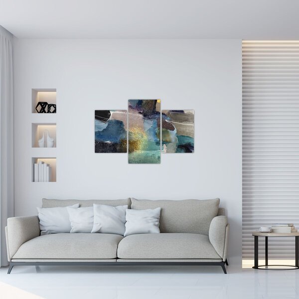 Slika - Akvarel apstrakcija (90x60 cm)