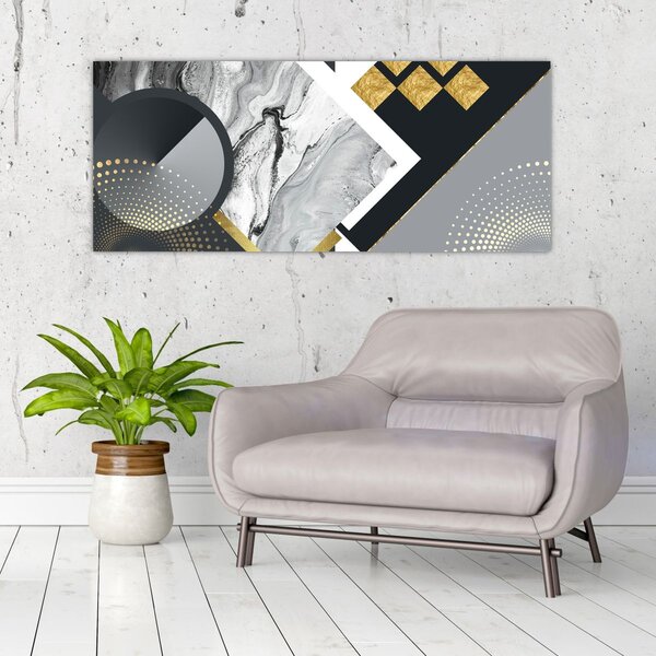 Slika - Teksturirani kolaž (120x50 cm)