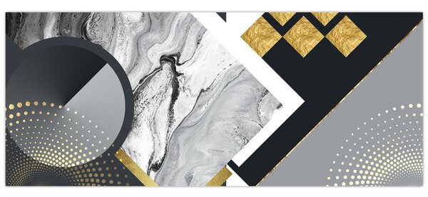 Slika - Teksturirani kolaž (120x50 cm)