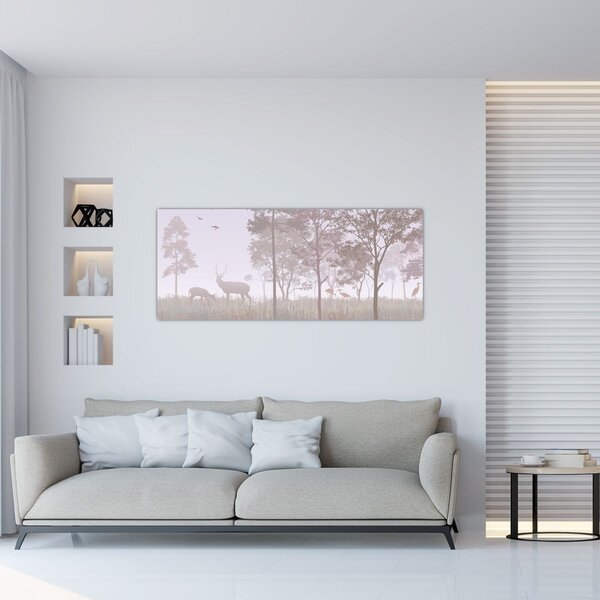 Slika - Šumica, jednobojna (120x50 cm)