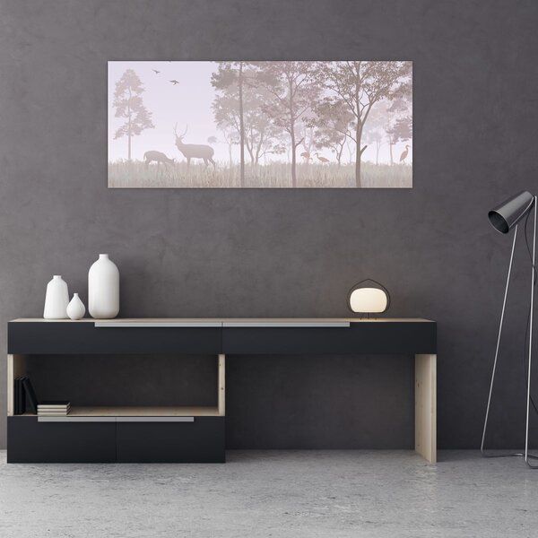 Slika - Šumica, jednobojna (120x50 cm)