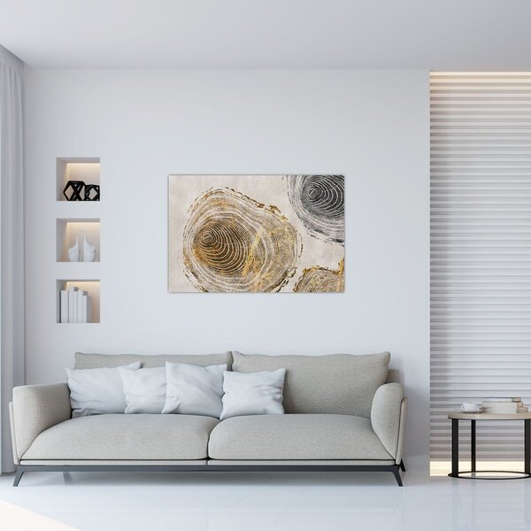 Slika - Apstrakcija debla (90x60 cm)