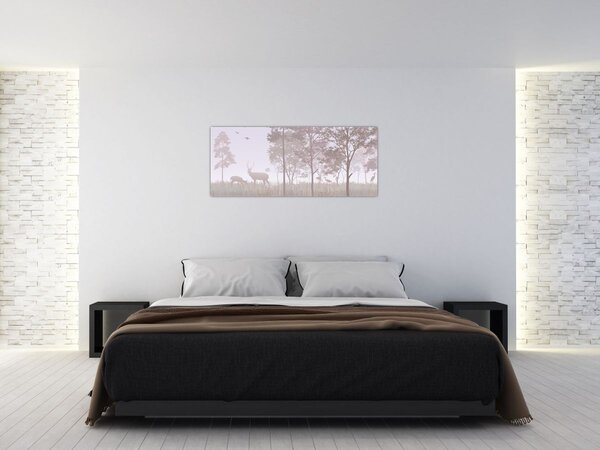 Slika - Šumica, jednobojna (120x50 cm)