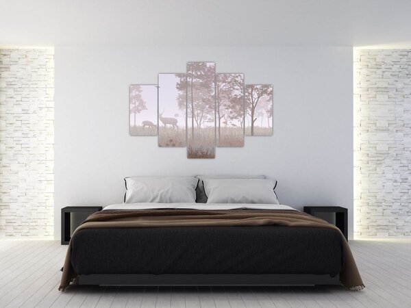 Slika - Šumica, jednobojna (150x105 cm)