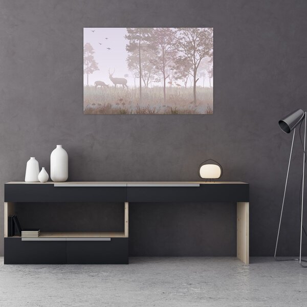 Slika - Šumica, jednobojna (90x60 cm)