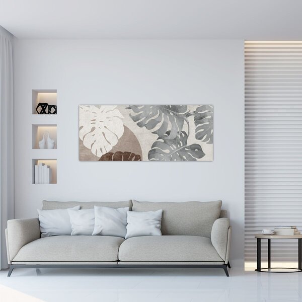 Slika - Dizajn s lišćem (120x50 cm)