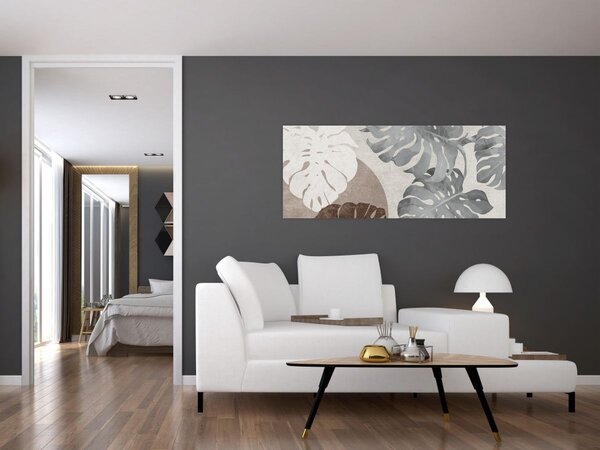 Slika - Dizajn s lišćem (120x50 cm)