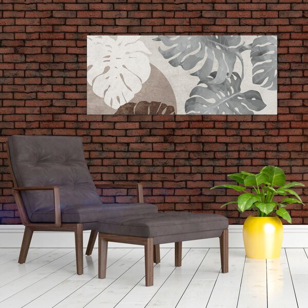 Slika - Dizajn s lišćem (120x50 cm)