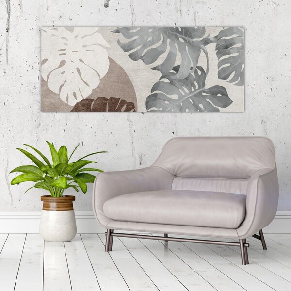 Slika - Dizajn s lišćem (120x50 cm)