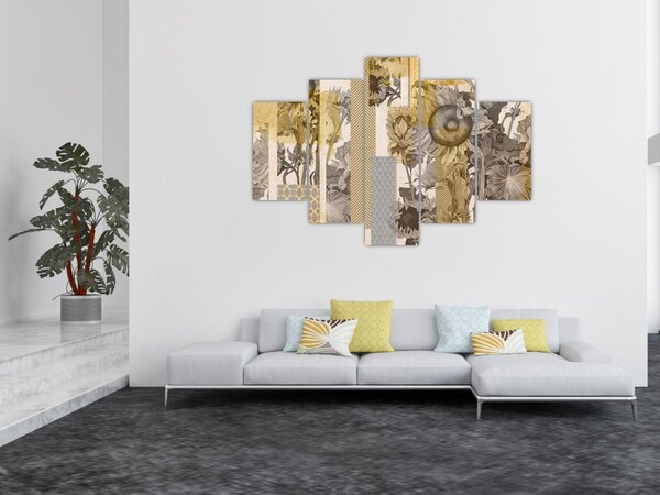 Slika - Kolaž sa suncokretima (150x105 cm)