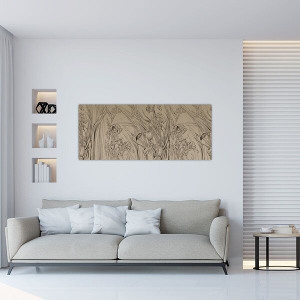 Slika - Obrisi biljaka (120x50 cm)