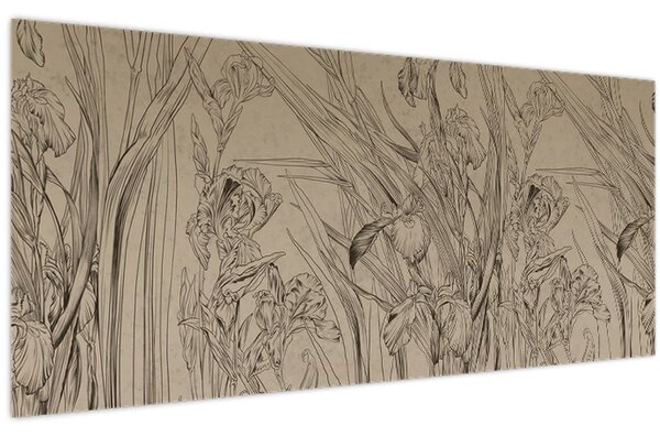 Slika - Obrisi biljaka (120x50 cm)